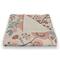 Pink Navy Floral 50" x 60" Coral Fleece Blanket